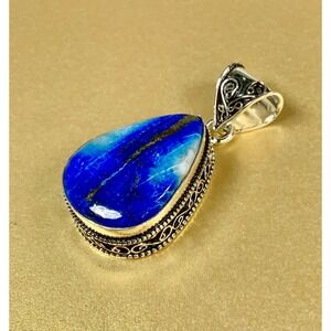 Deep Ocean Blue‎ Lapis Statement Pendant